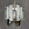 Iced Murano Glass Pendant Lamp by Carlo Nason for Mazzega, Italy, 1960s, Image 6