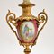 Antike französische Tischlampen aus Porzellan & vergoldetem Metall, 2er Set 3