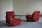 Danish Art Deco Lounge Chairs with Curved Armrests in Walnut, 1930s, Set of 2, Image 4