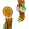 Jades Rubies Silver Mesh Gold-Plated 18 Karat Gold Earrings 4