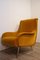 Vintage Italian Yellow Velvet Armchair, 1960s 9