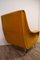 Vintage Italian Yellow Velvet Armchair, 1960s, Image 3