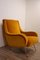 Vintage Italian Yellow Velvet Armchair, 1960s 10