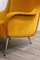 Vintage Italian Yellow Velvet Armchair, 1960s 8