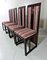 Italian Dining Chairs by Umberto Asnago for Giorgetti, 1980s, Set of 4, Image 7