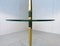 Italian Floor Lamp with Glass Side Table, 1970s 8