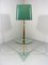 Italian Floor Lamp with Glass Side Table, 1970s, Image 1