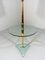 Italian Floor Lamp with Glass Side Table, 1970s, Image 6