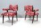 Lounge Chairs with Patterned Fabric in the Style of Franco Albini, Italy, Set of 2, Image 4