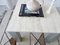 Italian Coffee Table in Travertine and Metal 4