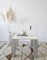 Italian Coffee Table in Travertine and Metal 16