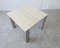 Italian Coffee Table in Travertine and Metal 8