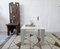 Italian Coffee Table in Travertine and Metal, Image 7