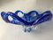 Vintage Blue and White Murano Glass Bowl, 1950s 16