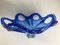 Vintage Blue and White Murano Glass Bowl, 1950s 18
