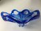 Vintage Blue and White Murano Glass Bowl, 1950s 11
