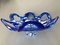 Vintage Blue and White Murano Glass Bowl, 1950s 2