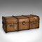 Large Edwardian English Steamer Trunk or Shipping Chest in Cedar, 1910s 1