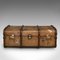 Large Edwardian English Steamer Trunk or Shipping Chest in Cedar, 1910s 3