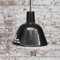 Vintage Industrial Black Enamel Factory Pendant Lamp, Image 4