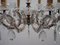 Italian Brass and Crystal 8-Light Chandelier, 1950s 11