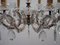 Italienischer Kronleuchter aus Messing & Kristallglas mit 8 Leuchten, 1950er 11