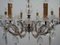 Italian Brass and Crystal 8-Light Chandelier, 1950s, Image 8
