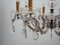 Italian Brass and Crystal 8-Light Chandelier, 1950s, Image 4