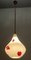 Vintage Opaline Glass Pendant Lamp 6