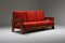 Dutch Modernist Oakwood Lounge Sofa by Bas Van Pelt 1