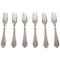 Continental Pastry Forks in Sterling Silver by Georg Jensen, Set of 6 1