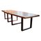 Large Boat Shaped Conference / Dining Table by De Coene, Belgium 1