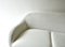 Sofá italiano de terciopelo blanco, años 50, Imagen 9