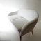 Italian White Velvet Sofa, 1950s, Image 7