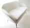 Italian White Velvet Sofa, 1950s 3