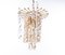 Lámpara de araña Palwa Tendril Ribbon de cristal y latón dorado, años 60, Imagen 14