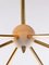 Lámpara de araña Sputnik Mid-Century a la manera de Stilnovo, Imagen 4