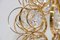 Lámpara de araña Palwa Orbit de cristal y latón dorado de Gaetano Sciolari, años 60, Alemania, Imagen 7