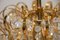 Lámpara de araña Palwa Orbit de cristal y latón dorado de Gaetano Sciolari, años 60, Alemania, Imagen 10