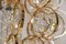 Palwa Orbit Kronleuchter aus Kristallglas & vergoldetem Messing von Gaetano Sciolari, 1960er, Deutschland 9
