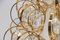 Lampadario Palwa Orbit in cristallo e ottone dorato di Gaetano Sciolari, Germania, Immagine 11