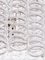 Österreichischer Spiral Kaskaden Kronleuchter aus Murano Glas & Messing von Kalmar, 1960er 13
