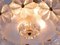 Lampadario floreale in vetro e ottone di Ernst Palme, Germania, anni '60, Immagine 4