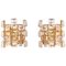 German Jewel Wall Sconces in Crystal & Gilt-Brass from Palwa, 1960s, Set of 2, Image 1
