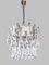 German Teardrop Chandelier in Murano Glass and Silver Brass from Palwa, 1970s 3