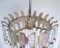 German Teardrop Chandelier in Murano Glass and Silver Brass from Palwa, 1970s 9
