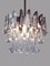 German Teardrop Chandelier in Murano Glass and Silver Brass from Palwa, 1970s 4