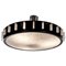 Italian Drum Flush Mount Chandelier in the Style of Stilnovo, 1960s, Image 1