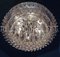 German Teardrop Flush Mount Chandelier in Murano Glass & Brass from Palwa, 1960s 6