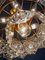 German Gold-Plated Crystal Chandelier from Kinkeldey, 1960s, Image 9